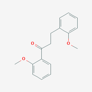 molecular formula C17H18O3 B1327454 2'-Methoxy-3-(2-methoxyphenyl)propiophenone CAS No. 898769-65-8