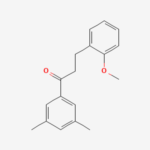 B1327466 3',5'-Dimethyl-3-(2-methoxyphenyl)propiophenone CAS No. 898770-09-7