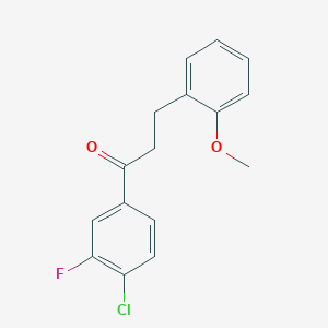4'-Chloro-3'-fluoro-3-(2-methoxyphenyl)propiophenone