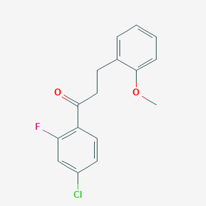4'-Chloro-2'-fluoro-3-(2-methoxyphenyl)propiophenone