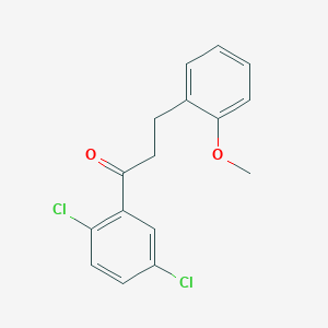 molecular formula C16H14Cl2O2 B1327477 2',5'-Dichloro-3-(2-methoxyphenyl)propiophenone CAS No. 898774-01-1
