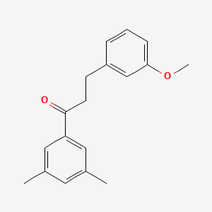 B1327496 3',5'-Dimethyl-3-(3-methoxyphenyl)propiophenone CAS No. 898774-84-0