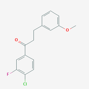 4'-Chloro-3'-fluoro-3-(3-methoxyphenyl)propiophenone