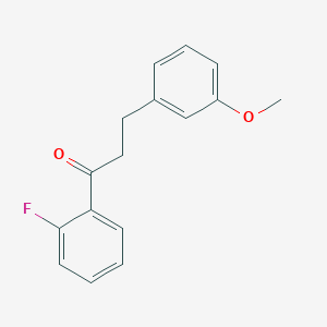 B1327499 2'-Fluoro-3-(3-methoxyphenyl)propiophenone CAS No. 898774-94-2