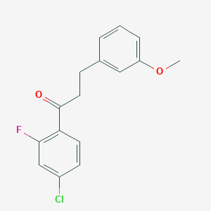 4'-Chloro-2'-fluoro-3-(3-methoxyphenyl)propiophenone