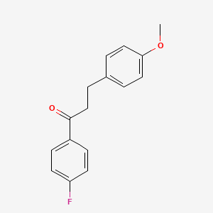molecular formula C16H15FO2 B1327516 4'-Fluoro-3-(4-methoxyphenyl)propiophenone CAS No. 898775-78-5