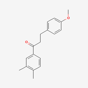 B1327521 3',4'-Dimethyl-3-(4-methoxyphenyl)propiophenone CAS No. 898775-88-7