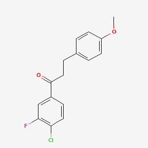 4'-Chloro-3'-fluoro-3-(4-methoxyphenyl)propiophenone
