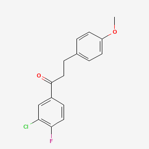 3'-Chloro-4'-fluoro-3-(4-methoxyphenyl)propiophenone
