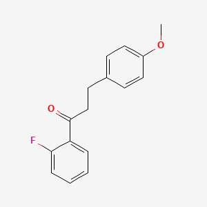 B1327525 2'-Fluoro-3-(4-methoxyphenyl)propiophenone CAS No. 898776-00-6