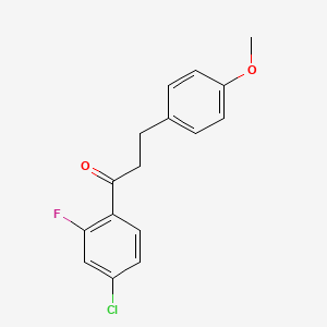 4'-Chloro-2'-fluoro-3-(4-methoxyphenyl)propiophenone