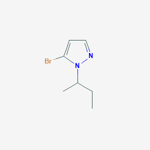 molecular formula C7H11BrN2 B13275418 5-Bromo-1-(butan-2-YL)-1H-pyrazole 