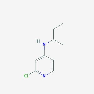molecular formula C9H13ClN2 B13275424 N-(butan-2-yl)-2-chloropyridin-4-amine 