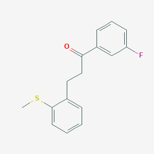 3'-Fluoro-3-(2-thiomethylphenyl)propiophenone