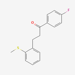 4'-Fluoro-3-(2-thiomethylphenyl)propiophenone