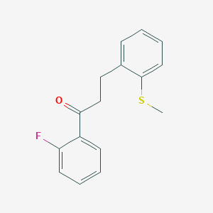 2'-Fluoro-3-(2-thiomethylphenyl)propiophenone