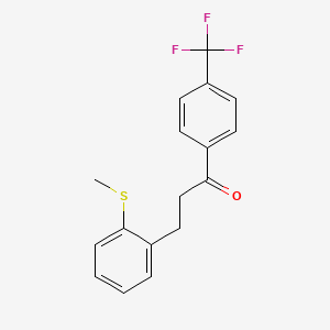 3-(2-Thiomethylphenyl)-4'-trifluoromethylpropiophenone
