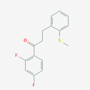 2',4'-Difluoro-3-(2-thiomethylphenyl)propiophenone
