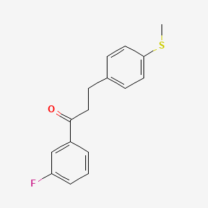 3'-Fluoro-3-(4-thiomethylphenyl)propiophenone