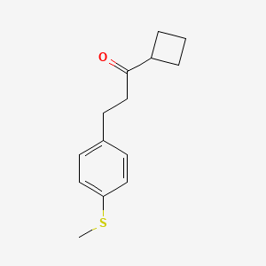 Cyclobutyl 2-(4-thiomethylphenyl)ethyl ketone