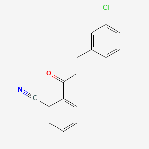 3-(3-Chlorophenyl)-2'-cyanopropiophenone