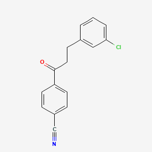 3-(3-Chlorophenyl)-4'-cyanopropiophenone