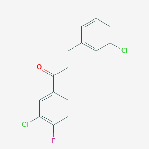 3'-Chloro-3-(3-chlorophenyl)-4'-fluoropropiophenone