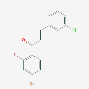 4'-Bromo-3-(3-chlorophenyl)-2'-fluoropropiophenone