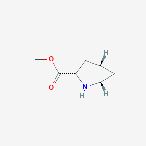 molecular formula C7H11NO2 B13275748 methyl (1S,3S,5S)-2-azabicyclo[3.1.0]hexane-3-carboxylate 