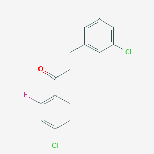 4'-Chloro-3-(3-chlorophenyl)-2'-fluoropropiophenone