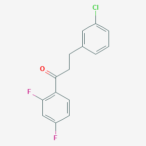 3-(3-Chlorophenyl)-2',4'-difluoropropiophenone