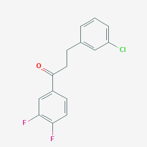 3-(3-Chlorophenyl)-3',4'-difluoropropiophenone
