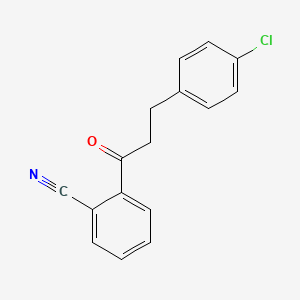 3-(4-Chlorophenyl)-2'-cyanopropiophenone