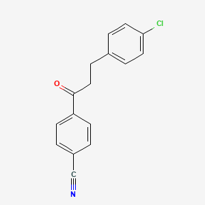3-(4-Chlorophenyl)-4'-cyanopropiophenone