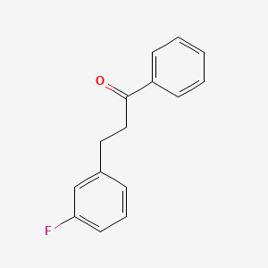 molecular formula C15H13FO B1327597 3-(3-Fluorophenyl)propiophenone CAS No. 898788-63-1