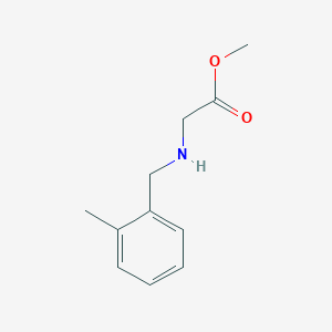 molecular formula C11H15NO2 B13276552 Methyl 2-{[(2-methylphenyl)methyl]amino}acetate 