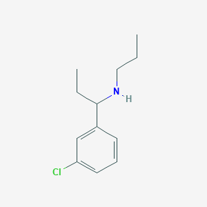 molecular formula C12H18ClN B13276616 [1-(3-Chlorophenyl)propyl](propyl)amine 