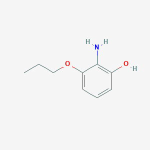 molecular formula C9H13NO2 B13276689 2-Amino-3-propoxyphenol 
