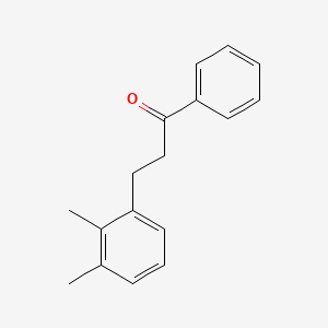 molecular formula C17H18O B1327678 3-(2,3-二甲基苯基)丙酮 CAS No. 898768-94-0