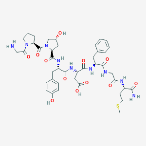 molecular formula C41H55N9O12S B132768 (Hyp(3))met-callatostatin CAS No. 158641-27-1