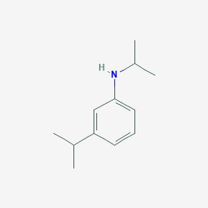 molecular formula C12H19N B13276839 N,3-bis(propan-2-yl)aniline 