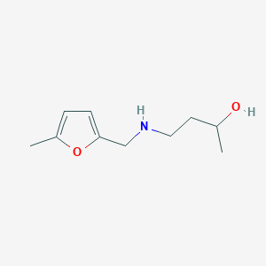 molecular formula C10H17NO2 B13276863 4-{[(5-Methylfuran-2-yl)methyl]amino}butan-2-ol 
