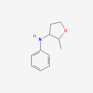 molecular formula C11H15NO B13277044 2-methyl-N-phenyloxolan-3-amine 
