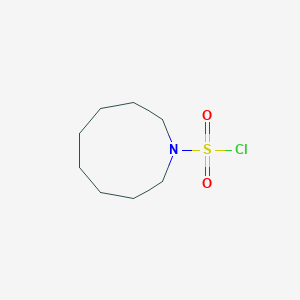 molecular formula C8H16ClNO2S B13277160 Azonane-1-sulfonyl chloride 