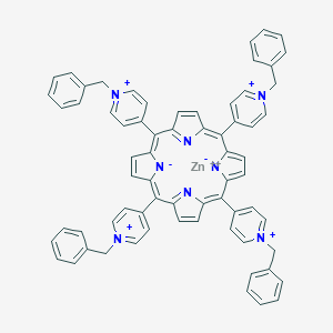 molecular formula C68H52N8Zn+4 B132773 Zinc tetrabenzylpyridoporphyrin CAS No. 146190-75-2