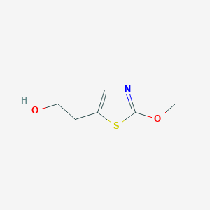 molecular formula C6H9NO2S B13277344 2-(2-Methoxy-1,3-thiazol-5-yl)ethan-1-ol 