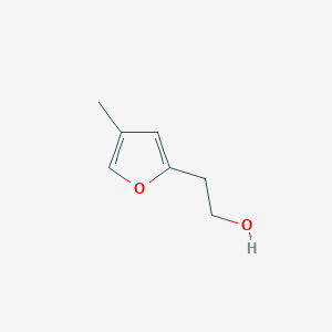 molecular formula C7H10O2 B13277823 2-(4-Methylfuran-2-yl)ethan-1-ol 