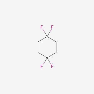 molecular formula C6H8F4 B13277834 1,1,4,4-Tetrafluorocyclohexane 