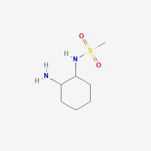 molecular formula C7H16N2O2S B13277836 N-(2-Aminocyclohexyl)methanesulfonamide 