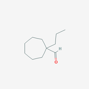molecular formula C11H20O B13277860 1-Propylcycloheptane-1-carbaldehyde 